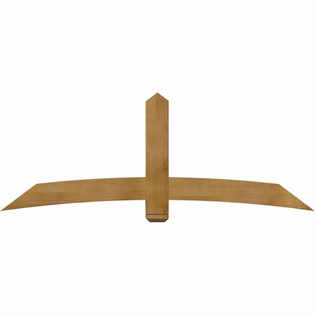 Ekena Millwork Bellingham Rough Sawn Timber Gable Bracket, Western Red Cedar, 84"W x 31"H x 6"D x 6"F, 9/12 Pitch GBW084X31X0606BEL00RWR